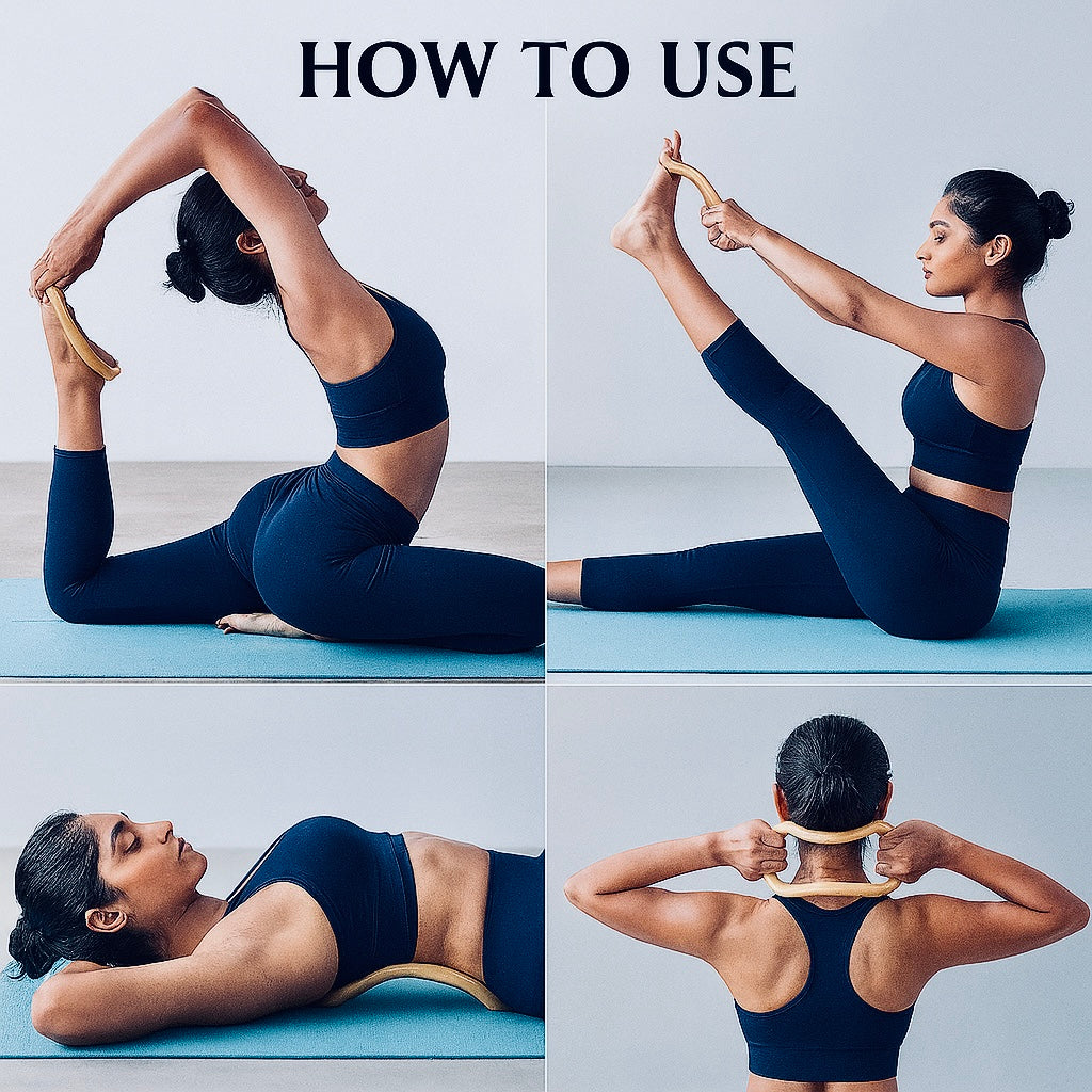 GlowFlex™ Premium Yoga Excise Ring – For Home Fitness & Pain Relief
