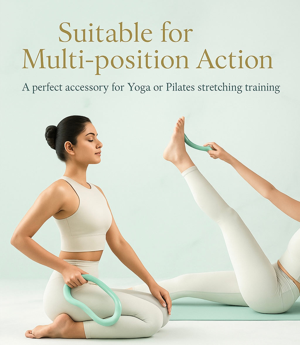 GlowFlex™ Premium Yoga Excise Ring – For Home Fitness & Pain Relief