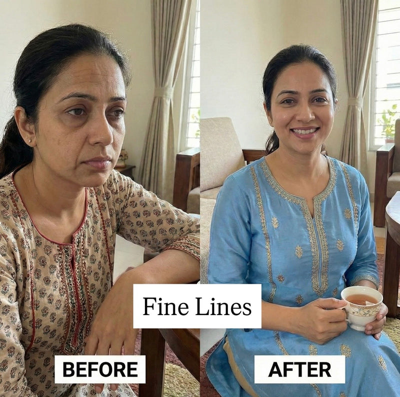 Smoother forehead lines in 6 weeks — Priya, 35