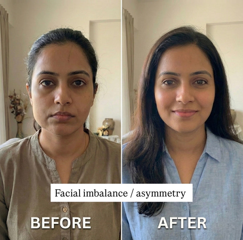 Visible jawline definition in 5 weeks — Monika, 28